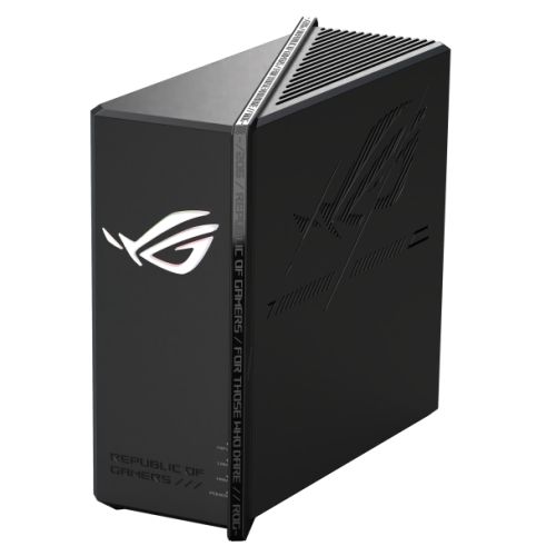 Asus (ROG STRIX GS-BE18000) BE18000 Tri-Band Wi-Fi 7 Gaming Router, 2x 2.5G Ports, 4x4 MIMO, Gaming Acceleration, AiMesh, RGB Lighting
