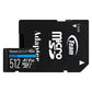 Team 512GB Elite A1 MicroSDXC Card with SD Adapter, UHS-I Class 3, U3, A1 App Performance, 100MB/s