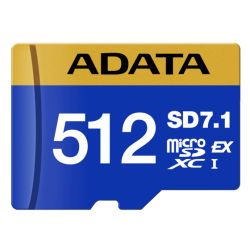 ADATA 512GB Premier Extreme MicroSDXC SD7.1 Express Card, Nintendo Switch 2 Ready, 800MB/s