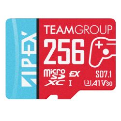 Team 256GB Apex SD7.1 MicroSDXC Express Card, Nintendo Switch 2 Ready, 800MB/s