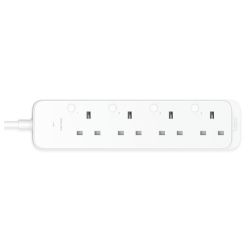 TP-LINK (TAPO P304M) Smart Wi-Fi Power Strip, 4 Outlets, App/Voice Control, Surge Protection, Energy Monitoring, Matter Certified