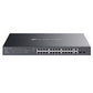 TP-LINK (ES228GMP) Omada 28-Port Gigabit Easy Managed Switch with 24-Port PoE+, 2x GB SFP Ports, 384W Power Budget, Rackmountable