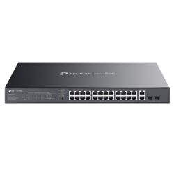 TP-LINK (ES228GMP) Omada 28-Port Gigabit Easy Managed Switch with 24-Port PoE+, 2x GB SFP Ports, 384W Power Budget, Rackmountable