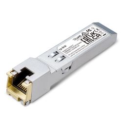 TP-LINK (SM331T) 1000BASE-T RJ45 SFP Module, Support TX Disable, 100m Reach Over Cat5e or Above, Hot-Pluggable