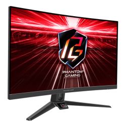 Asrock 27" FHD Curved Monitor (PG27F15RS1A), 1920 x 1080, 1ms, 2 HDMI, DP, 240Hz, HDR 10, VESA