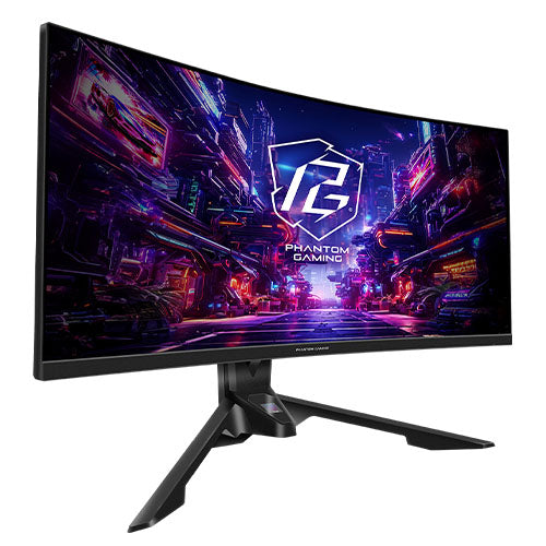 Asrock 34" WQHD Curved Gaming Monitor (PG34QRT2B), 3440 x 1440, 1ms, 2 HDMI, 2 DP, 180Hz, USB, VESA