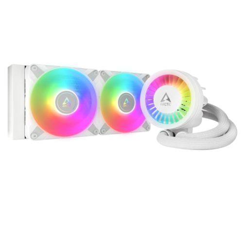 ARCTIC Liquid Freezer III A-RGB 240mm Liquid CPU Cooler, P12 PWM PST ARGB Fans & ARGB PWM Controlled Pump, White