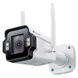 TP-LINK (InSight S345-4G) VIGI 4MP Outdoor Full-Colour 4G Bullet Network Camera w/ 4mm Lens, 4G Mobile Networking, 3x LAN, AI Detection/Classification, Two-Way Audio